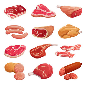 肉類食品插圖賞析 美味與藝術的交融